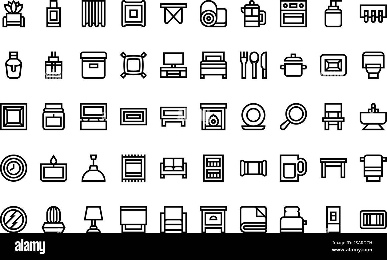 Collection d'icônes vectorielles de haute qualité avec contour modifiable. Idéal pour les projets professionnels et créatifs. Illustration de Vecteur