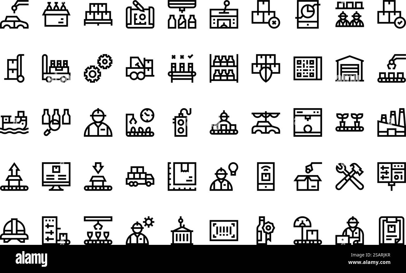 Collection d'icônes vectorielles de haute qualité avec contour modifiable. Idéal pour les projets professionnels et créatifs. Illustration de Vecteur