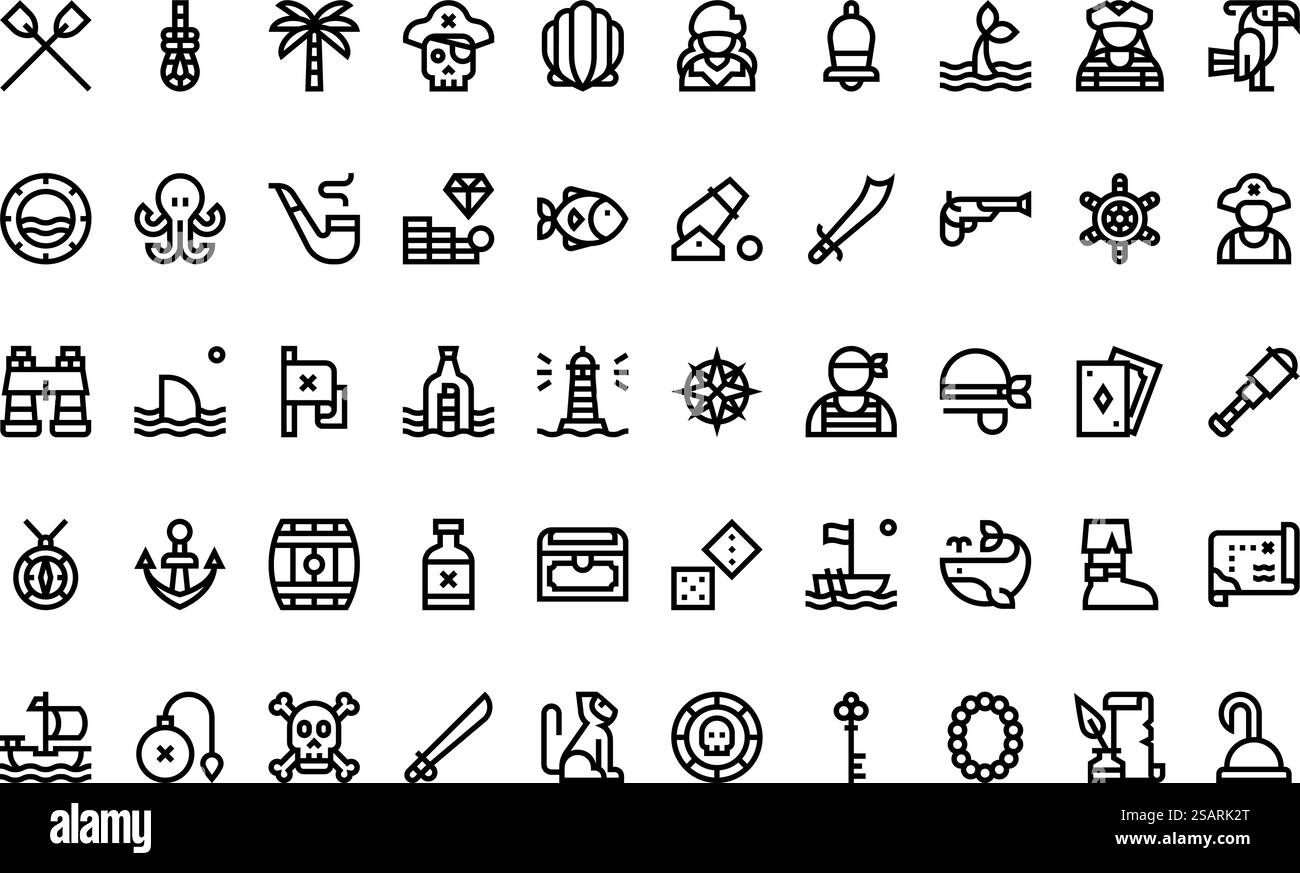Collection d'icônes vectorielles de haute qualité avec contour modifiable. Idéal pour les projets professionnels et créatifs. Illustration de Vecteur