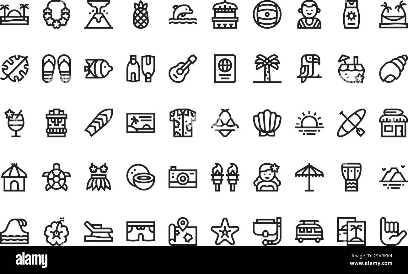 Collection d'icônes vectorielles de haute qualité avec contour modifiable. Idéal pour les projets professionnels et créatifs. Illustration de Vecteur