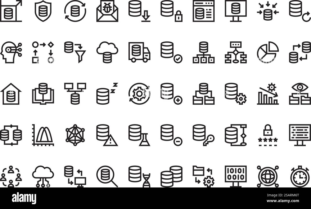 Collection d'icônes vectorielles de haute qualité avec contour modifiable. Idéal pour les projets professionnels et créatifs. Illustration de Vecteur