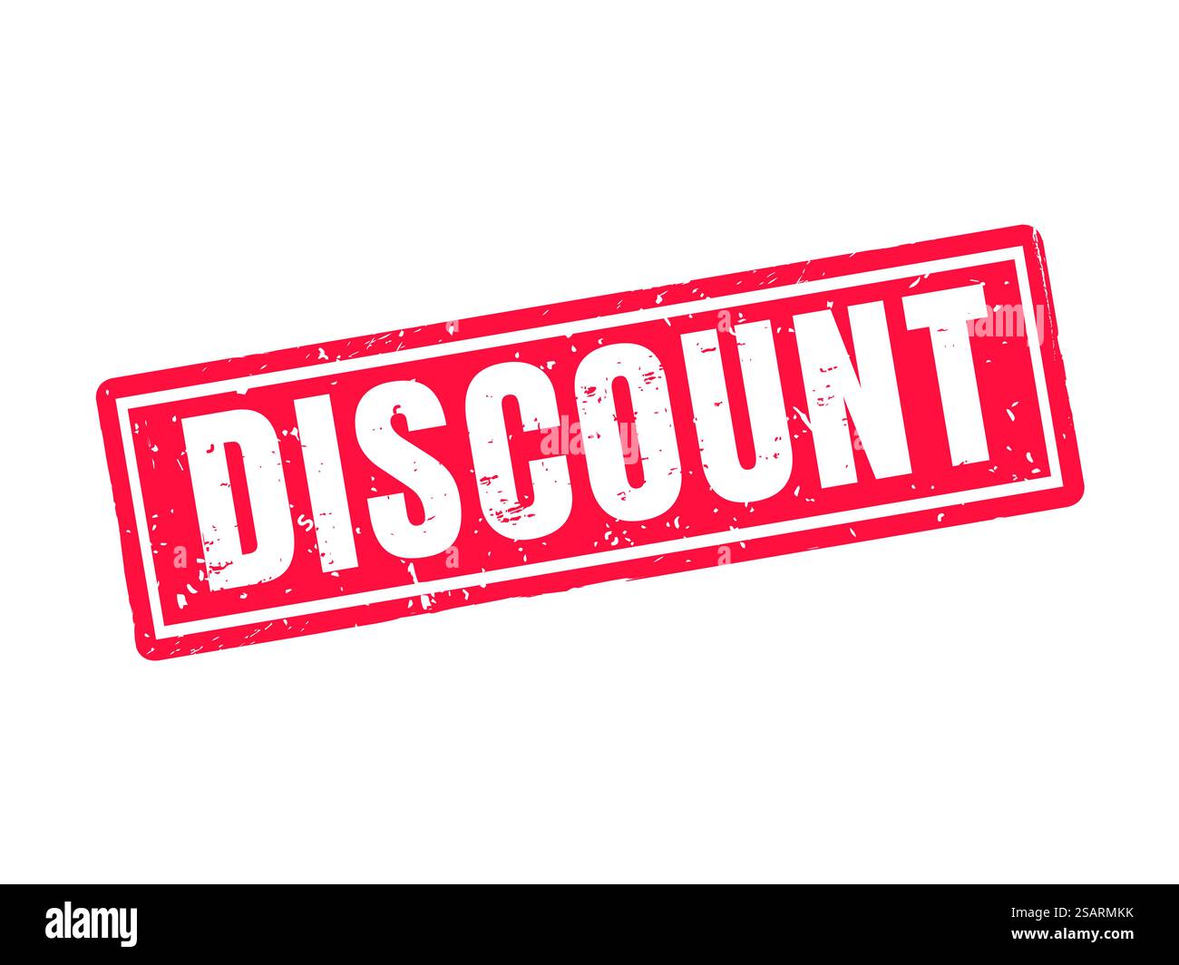 rabais dans le style de timbre rouge, fond blanc. style de tampon rouge de réduction Illustration de Vecteur
