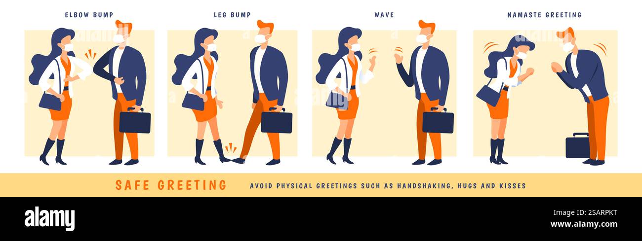 Alternatives d'accueil sécurisées Illustration de Vecteur