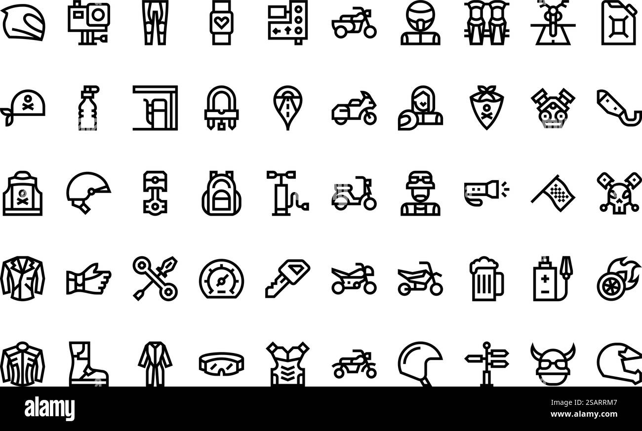 Collection d'icônes vectorielles de haute qualité avec contour modifiable. Idéal pour les projets professionnels et créatifs. Illustration de Vecteur