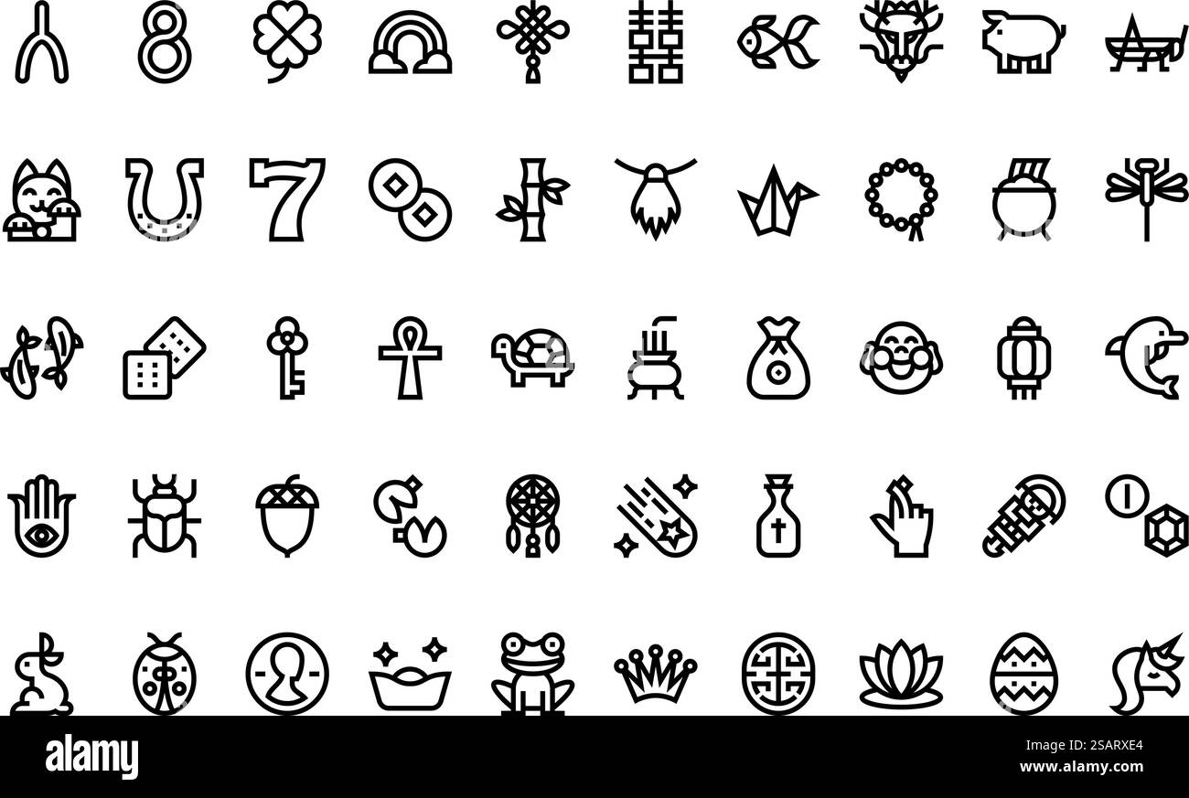 Collection d'icônes vectorielles de haute qualité avec contour modifiable. Idéal pour les projets professionnels et créatifs. Illustration de Vecteur