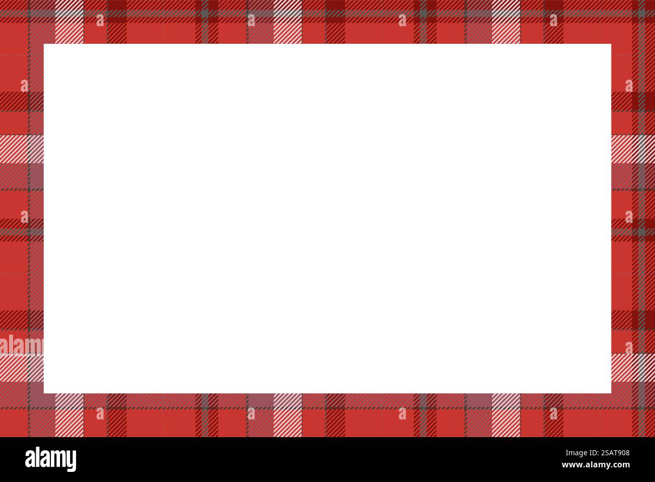Vecteur de cadre vintage. Motif écossais de bordure style rétro. Beauté fond vide, modèle pour photo, portrait, album. Décoration écossais écossais.. Vecteur de cadre vintage. Motif écossais de bordure style rétro. Décoration écossaise. Illustration de Vecteur