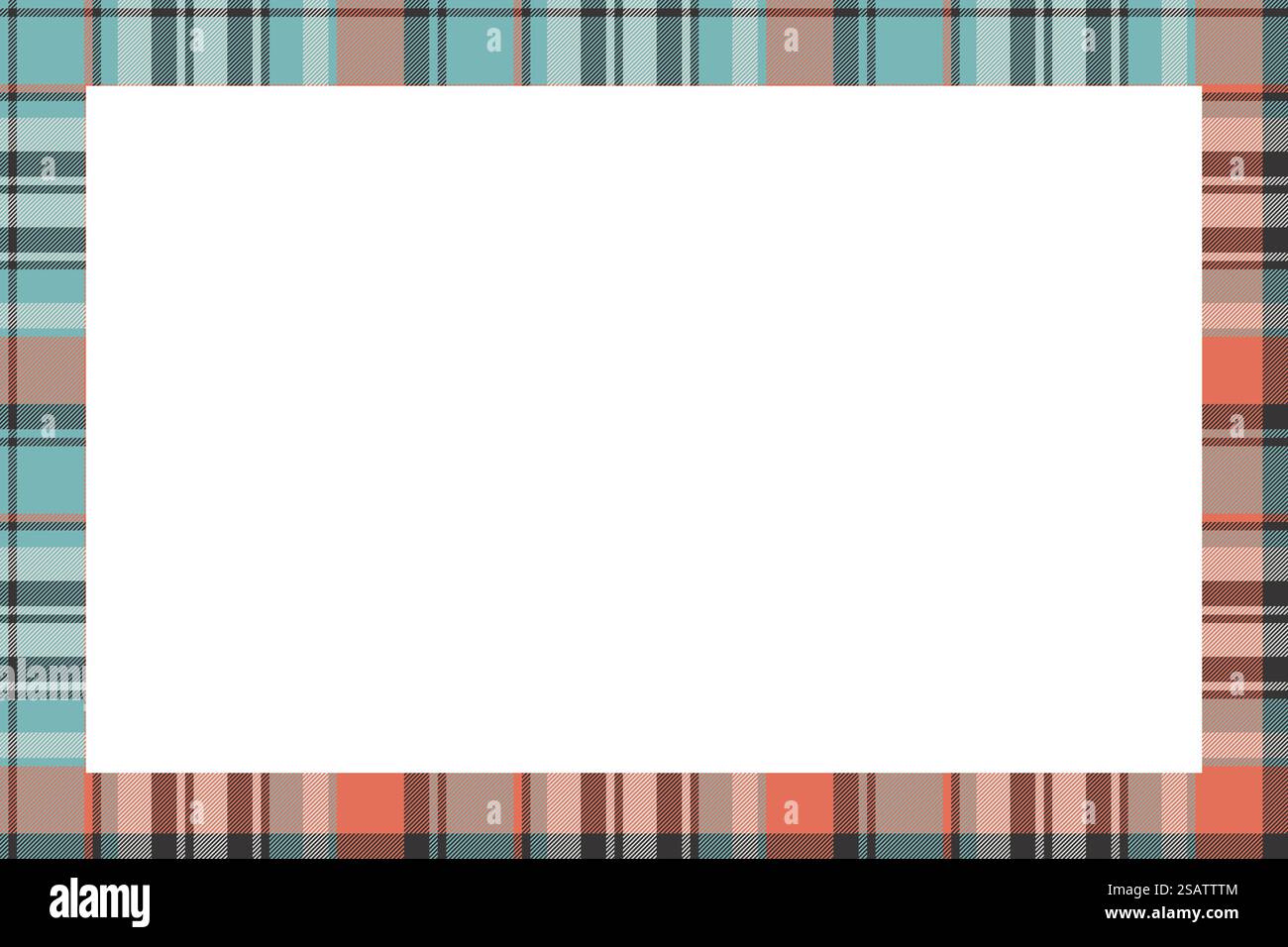 Modèle de conception de modèle vintage de vecteur de cadre rectangle. Motif bordure à carreaux texturé. Fond écossais de tartan pour l'art de collage, carte de gif, artisanat fait à la main. Illustration de Vecteur