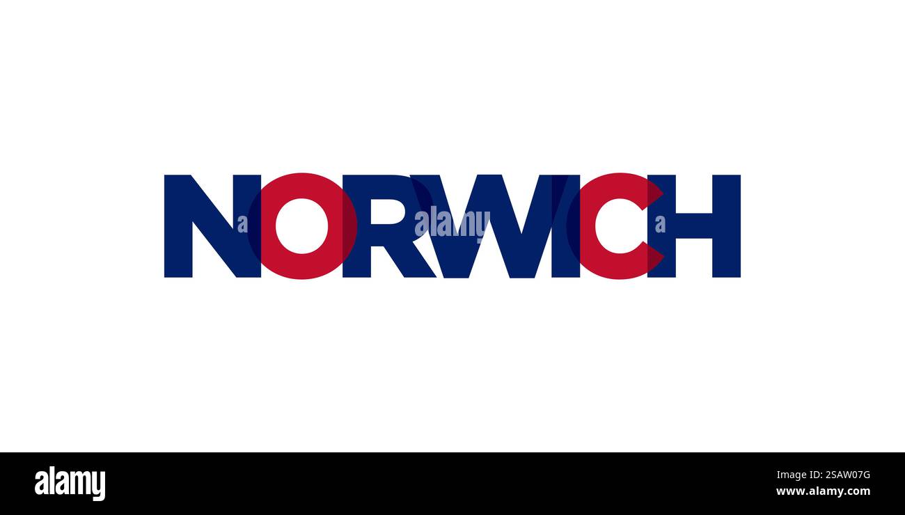 Norwich City au Royaume-Uni design dispose d'une illustration vectorielle de style géométrique avec une typographie audacieuse dans une police moderne sur fond blanc .. Solarus ville au Royaume-Uni qui offre un mélange unique de monuments urbains et historiques. La conception comporte une illustration de style géométrique avec une typographie audacieuse dans une police moderne sur fond blanc. Illustration de Vecteur