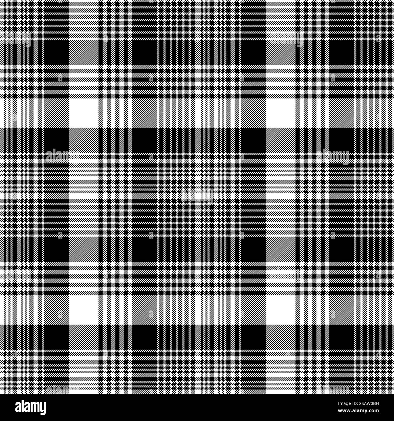 Motif sans couture à carreaux noir blanc plaid. Illustration vectorielle.. Motif sans couture à carreaux noir blanc plaid Illustration de Vecteur