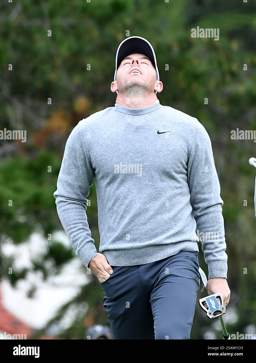 Pebble Beach, CA, États-Unis. 30 janvier 2025. Rory McIlroy lors de la première manche de l'AT&T Pebble Beach Pro-Am 2025 au parcours de golf Spyglass Hill le 30 janvier 2025 à Pebble Beach, Californie. Casey Flanigan/imageSPACE (crédit image : © Flanigan/ImageSpace via ZUMA Press) USAGE ÉDITORIAL SEULEMENT! Non destiné à UN USAGE commercial ! Banque D'Images