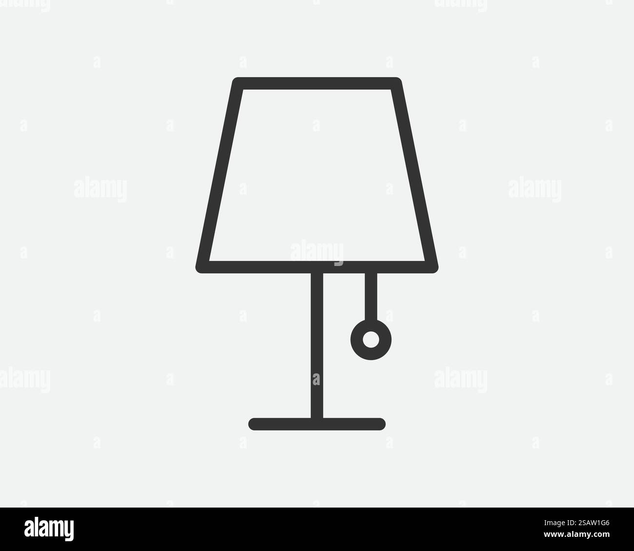 Variateur de lumière Icon Line Flat design tendance. Panneau d'économie d'énergie de lampe électrique.. Variateur de lumière Icon Line design tendance. Panneau économiseur d'énergie pour lampe électrique. Style plat noir et blanc. Illustration de Vecteur