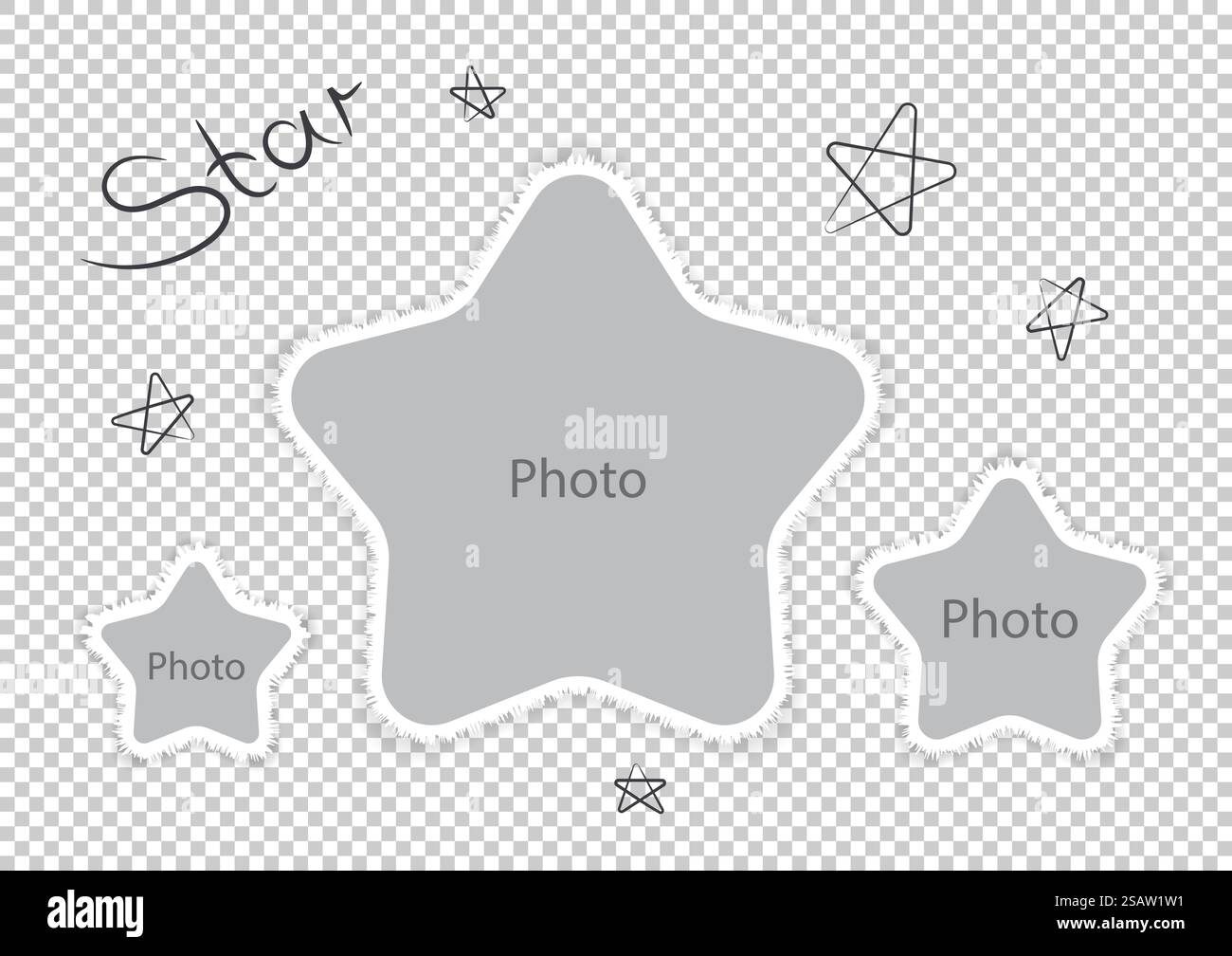 Les cadres photo bébé parfait romantique créent des images belles et drôles. Illustration vectorielle.. Les cadres photo bébé parfait romantique créent des images belles et drôles Illustration de Vecteur