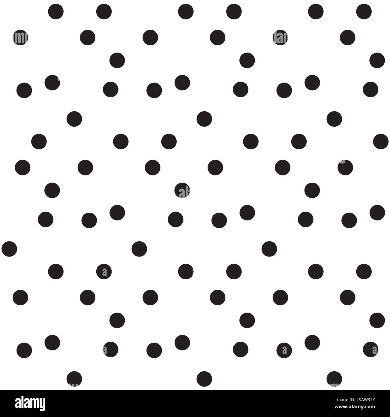 Vecteur de motif sans couture noir blanc scatter Dots polka. Noir blanc scatter Dots polka motif sans couture Illustration de Vecteur