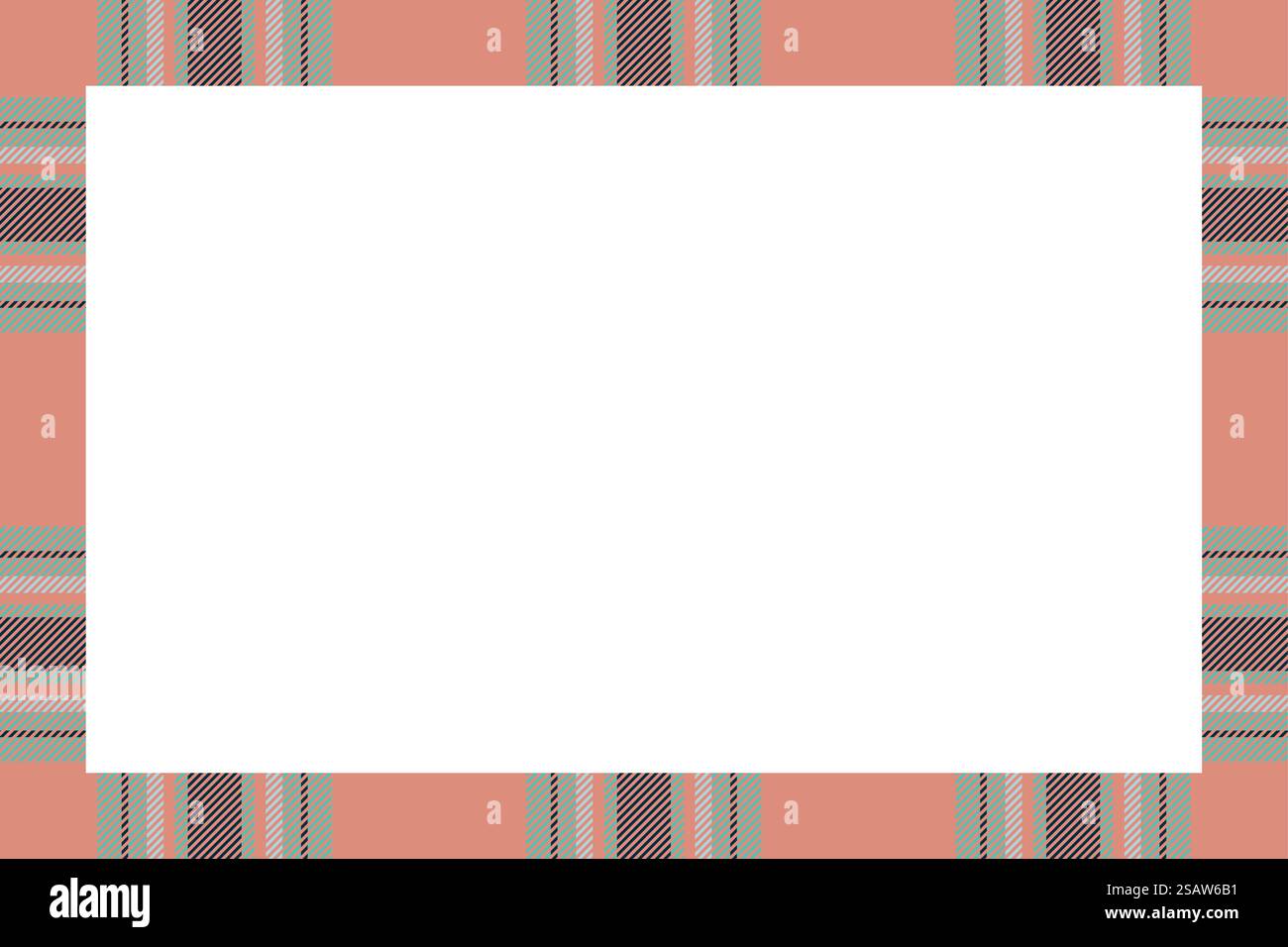 Vecteur de cadre vintage. Motif écossais de bordure style rétro. Beauté fond vide, modèle pour photo, portrait, album. Décoration écossais écossais.. Vecteur de cadre vintage. Motif écossais de bordure style rétro. Décoration écossaise. Illustration de Vecteur