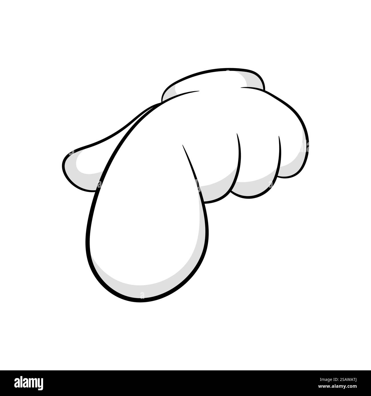 Geste bras point index montre à vous le style de dessin animé. Illustration vectorielle.. Geste bras point index montre à vous le style de dessin animé Illustration de Vecteur