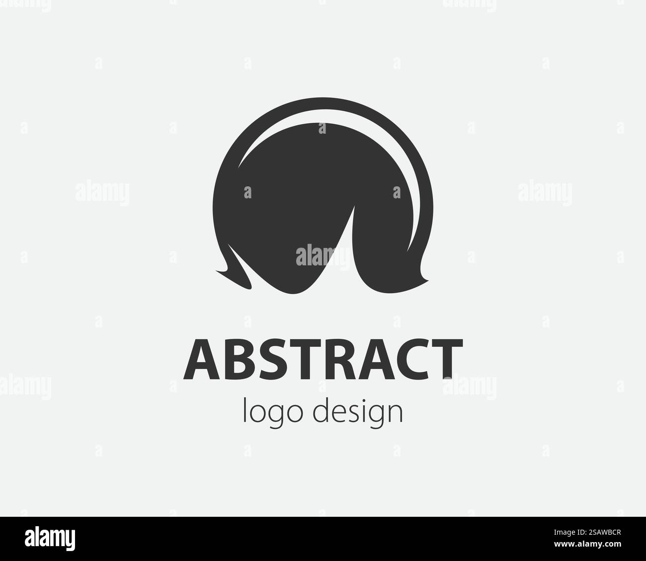 Logo de balle abstrait. Football, volley-ball, symbole d'icône de football. Conception de logo vectoriel de sport.. Élément de conception de logo sport. Société de logotype de balle. Illustration de Vecteur