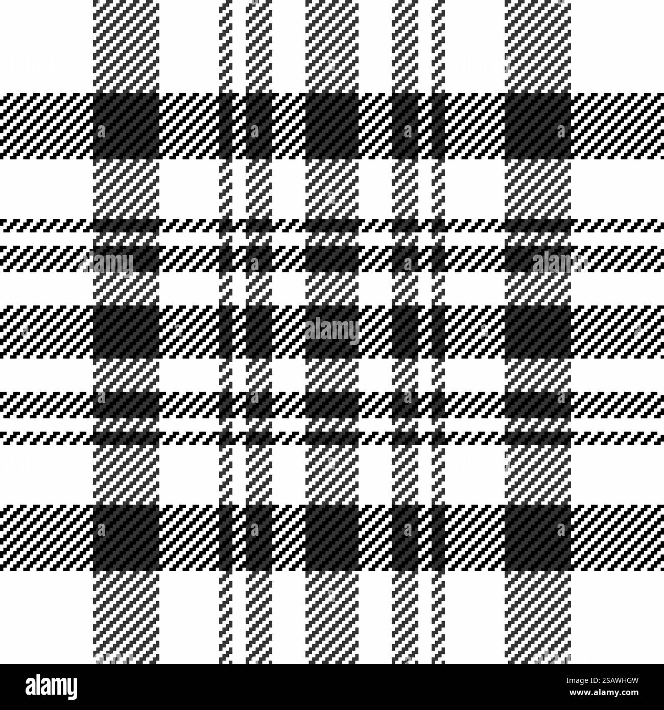 Tartan de vecteur de fond périodique, vérification de tissu sans couture de mode pour femme. Motif national texture textile plaid en couleur blanche et grise. Illustration de Vecteur