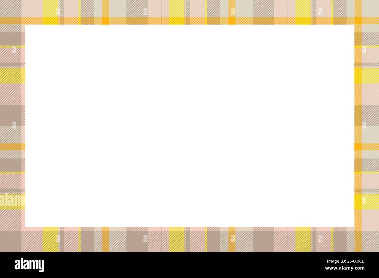 Vecteur de cadre vintage. Motif écossais de bordure style rétro. Beauté fond vide, modèle pour photo, portrait, album. Décoration écossais écossais.. Vecteur de cadre vintage. Motif écossais de bordure style rétro. Décoration écossaise. Illustration de Vecteur