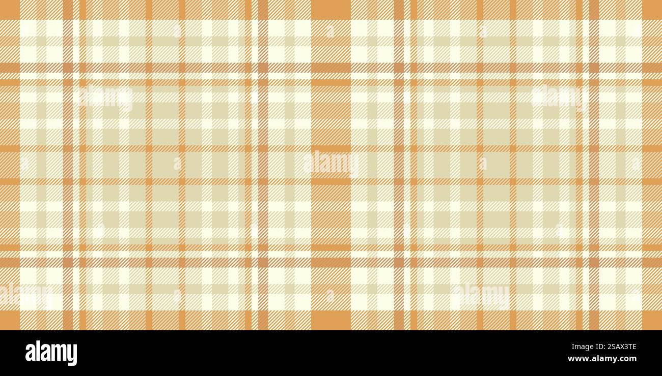 Vecteur de contrôle de plaid d'impression, texture sans couture de textile de carte de voeux. Motif de tissu de fond tartan multicolore en couleur claire et orange. Illustration de Vecteur