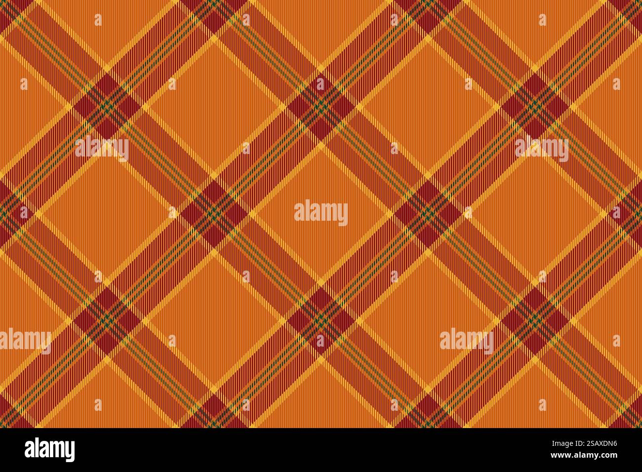 Joli fond sans couture tartan, vecteur plaid de texture de mode pour femme. Motif textile de tissu de chambre de couleur orange et rouge. Illustration de Vecteur
