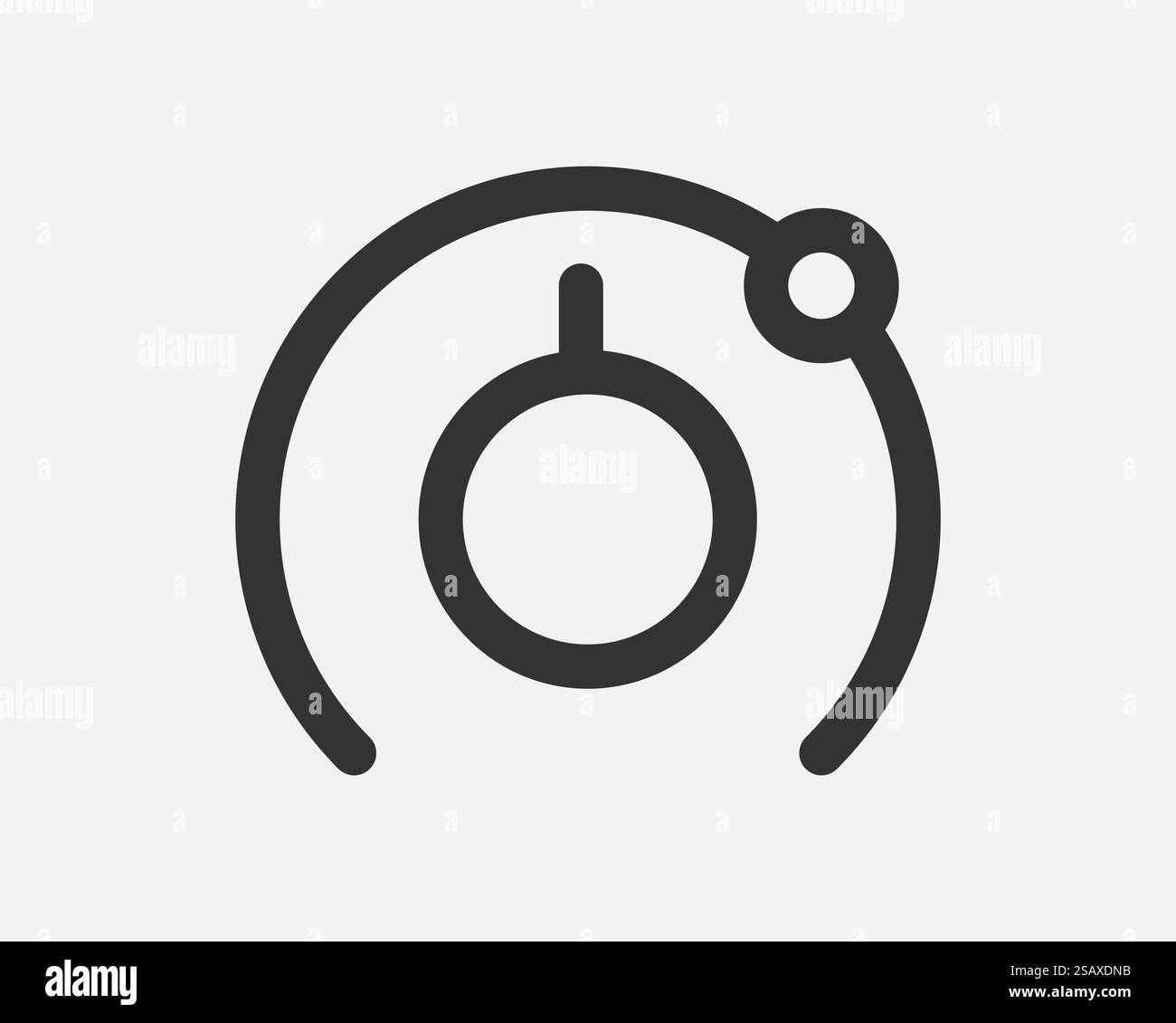 Variateur de lumière Icon Line Flat design tendance. Panneau d'économie d'énergie de lampe électrique.. Variateur de lumière Icon Line design tendance. Panneau économiseur d'énergie pour lampe électrique. Style plat noir et blanc. Illustration de Vecteur