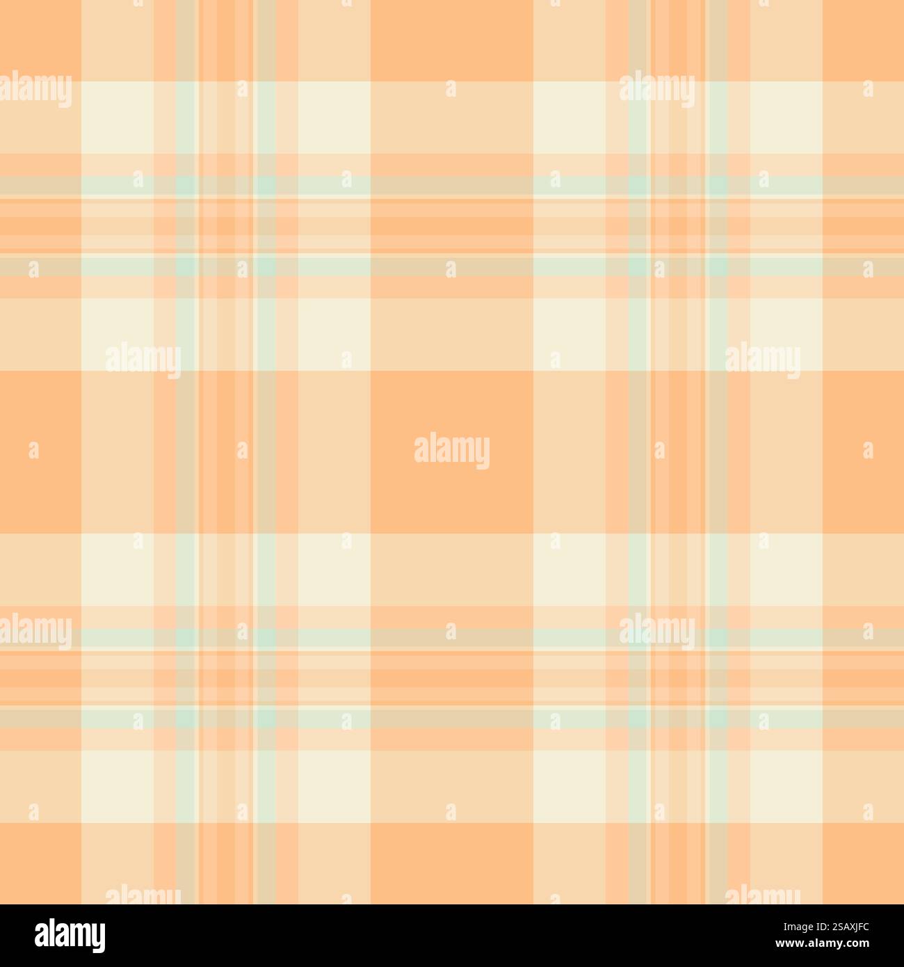 Tissu à carreaux vectoriels de robe, textile sans couture de texture de canapé. Fond de plaid à motif tartan aléatoire en couleur claire et orange. Illustration de Vecteur