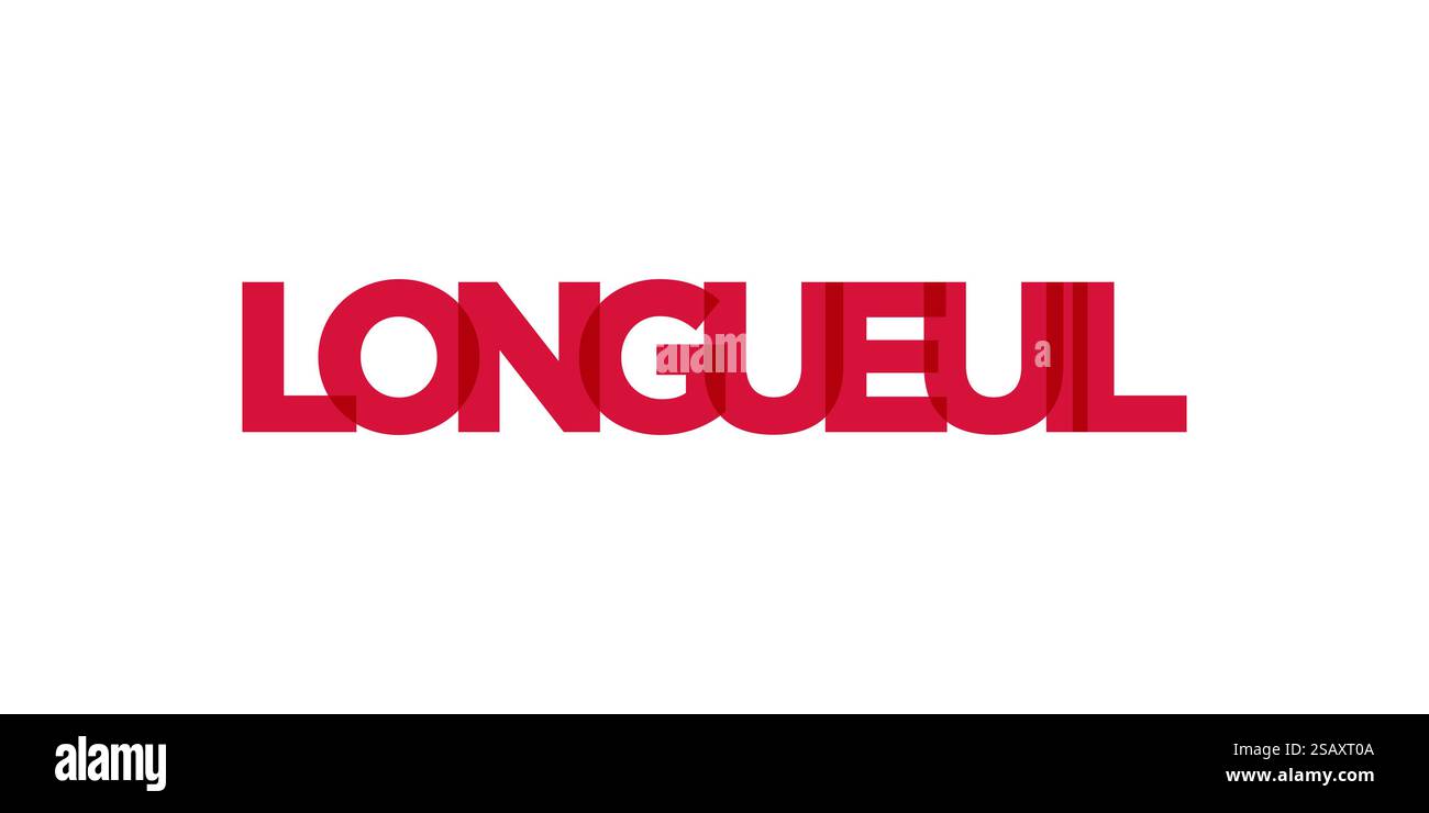 Emblème Longueuil au Canada pour imprimé et web. La conception présente un style géométrique, illustration vectorielle avec une typographie audacieuse dans une police moderne. Lettrage de slogan graphique isolé sur fond blanc. Illustration de Vecteur Emblème Longueuil au Canada pour imprimé et web. La conception présente un style géométrique, illustration vectorielle avec une typographie audacieuse dans une police moderne. Lettrage de slogan graphique isolé sur fond blanc. Illustration de Vecteur