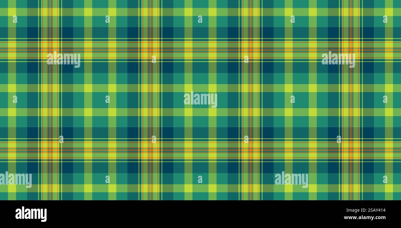 Fond de plaid de tissu de modèle, texture de motif de contrôle de couche. vecteur de tartan textile des années 30 sans couture dans la palette de couleurs verte et sarcelle. Illustration de Vecteur