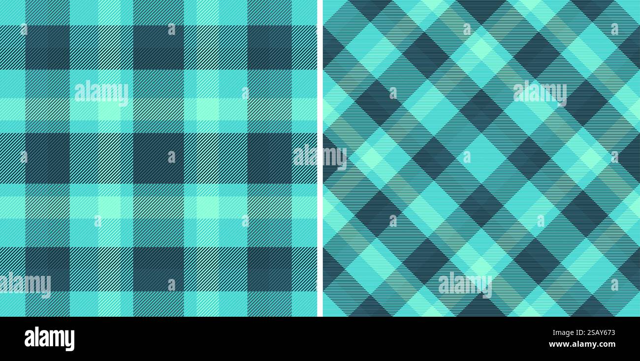 Fond sans couture de tissu de carreaux de vecteur de contrôle avec un tartan de motif textile de texture ensemble dans des couleurs d'espace.. Fond sans couture de tissu de carreaux vectoriels de contrôle avec un tartan de motif textile de texture. Illustration de Vecteur