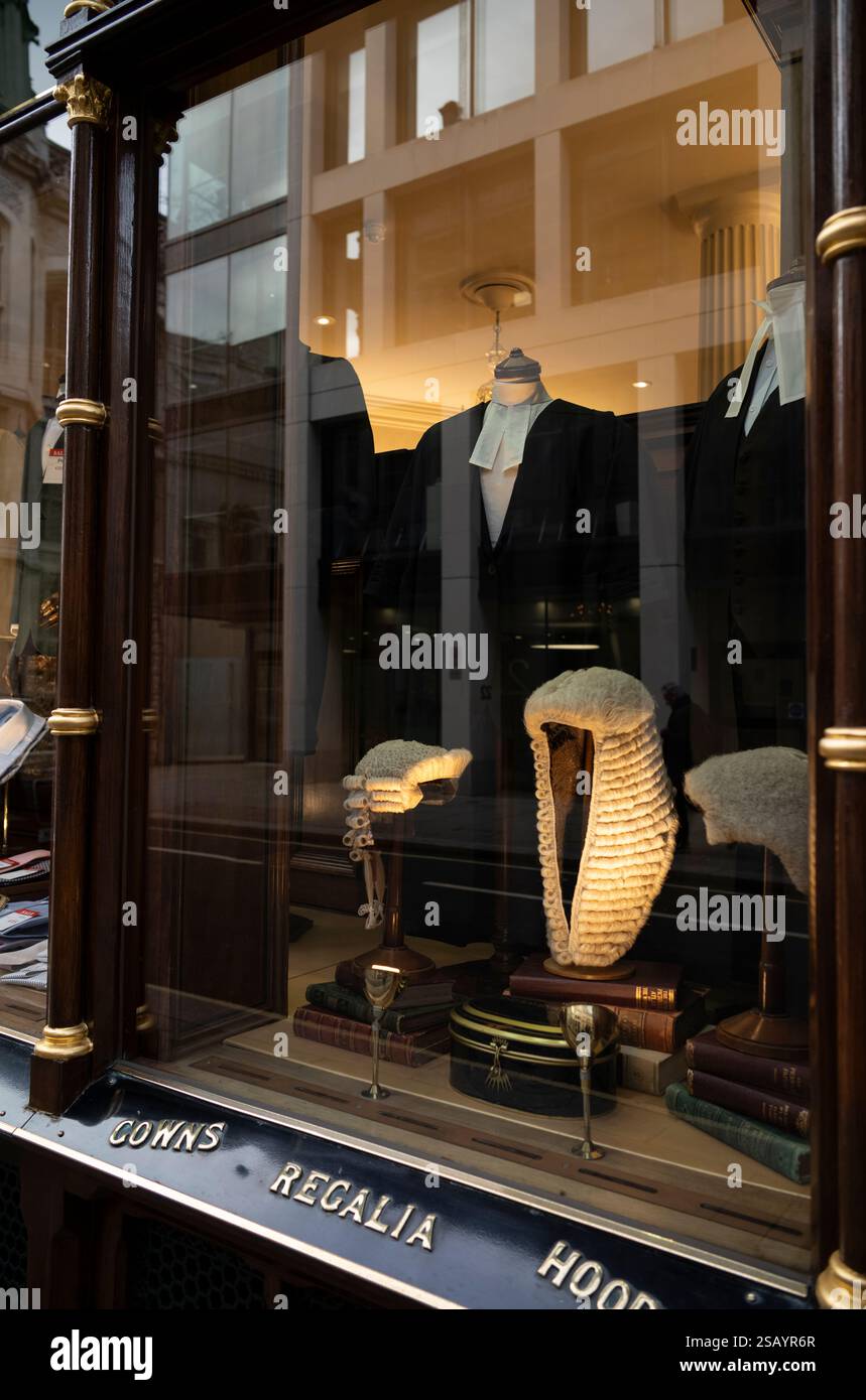 Ede et Ravenscroft, vêtements tailleurs robe et décideurs de la profession juridique, Chancery Lane, London, England, UK Banque D'Images