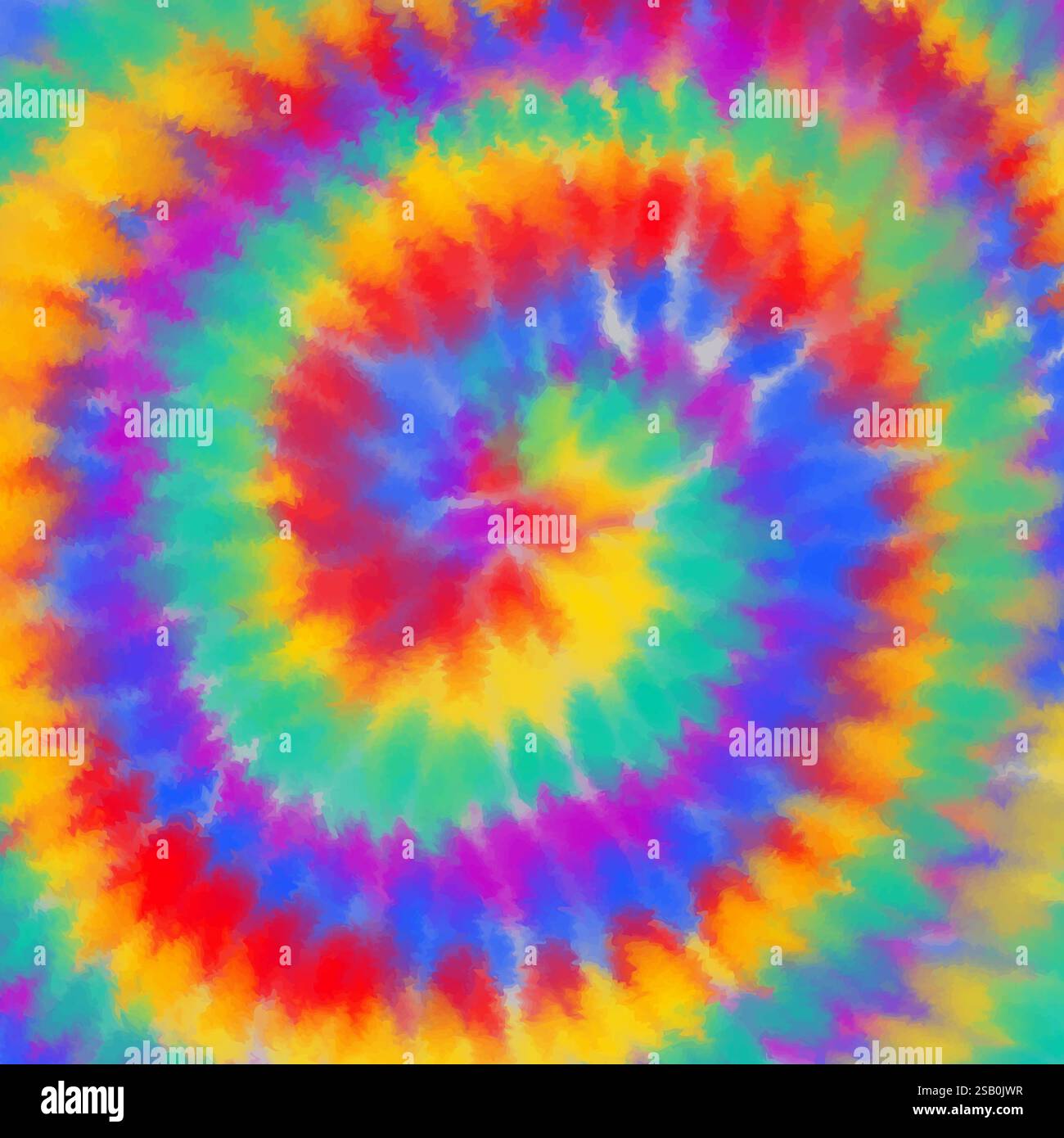 Fond abstrait avec un motif de tourbillon de teinture de cravate psychédélique Illustration de Vecteur