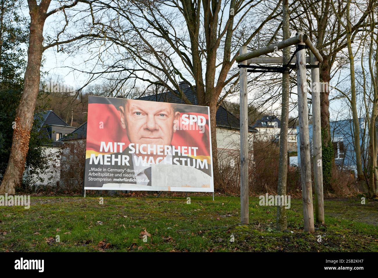 Arnsberg, NRW, Allemagne, 31 01 2025, affiche électorale du SPD pour l'élection fédérale de 2025 Banque D'Images Arnsberg, NRW, Allemagne, 31 01 2025, affiche électorale du SPD pour l'élection fédérale de 2025 Banque D'Images