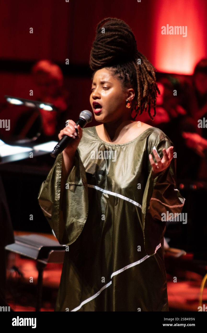 Londres, Royaume-Uni. 31 janvier 2025. Ni Maxine sur scène au Royal Festival Hall lors d'un hommage à Nina Simone. Cristina Massei/Alamy Live News Banque D'Images