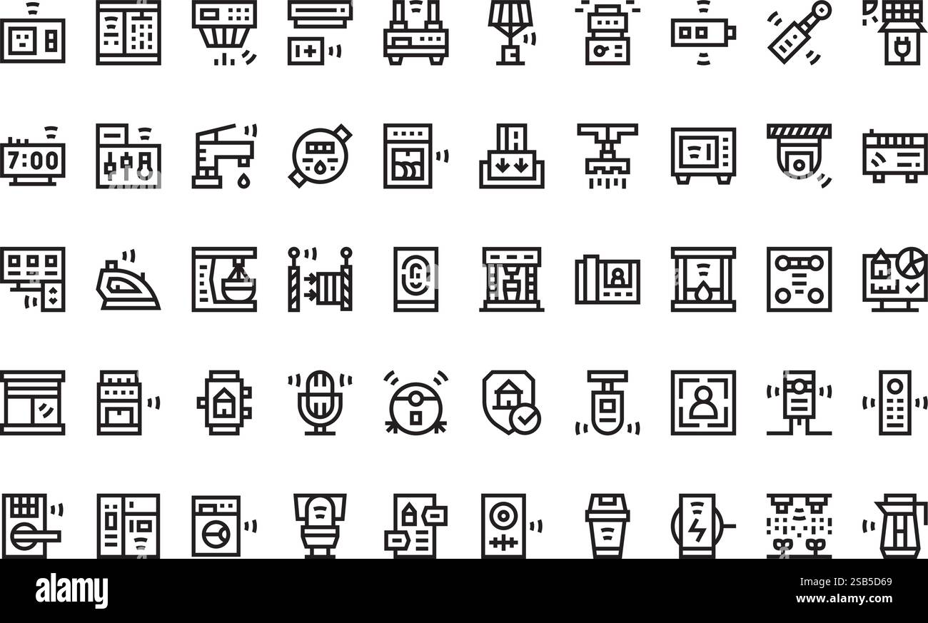 Collection d'icônes vectorielles de haute qualité avec contour modifiable. Idéal pour les projets professionnels et créatifs Illustration de Vecteur