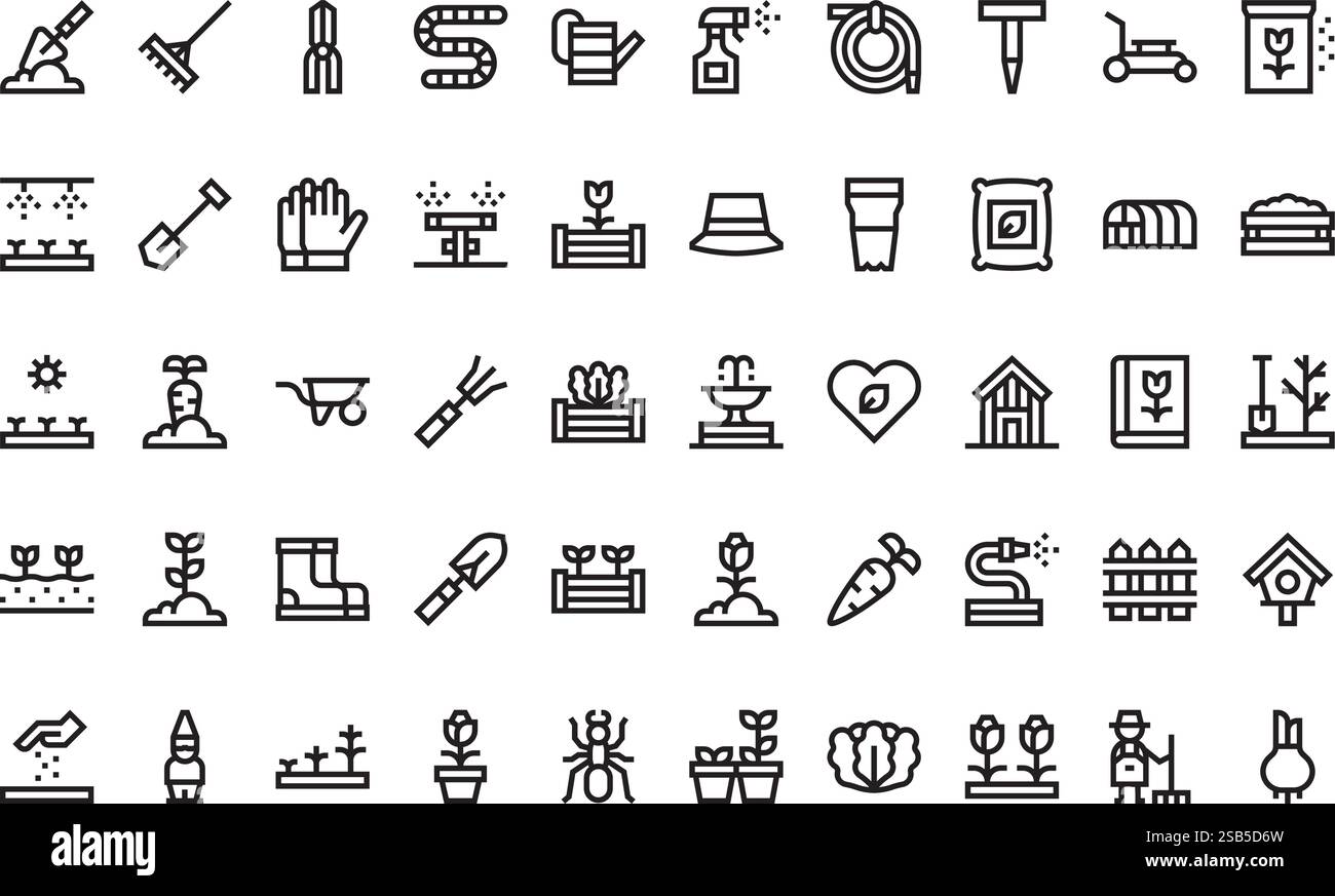 Collection d'icônes vectorielles de haute qualité avec contour modifiable. Idéal pour les projets professionnels et créatifs Illustration de Vecteur