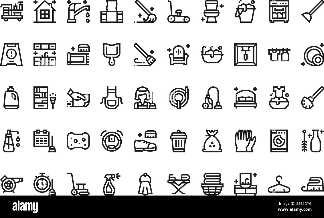 Collection d'icônes vectorielles de haute qualité avec contour modifiable. Idéal pour les projets professionnels et créatifs Illustration de Vecteur