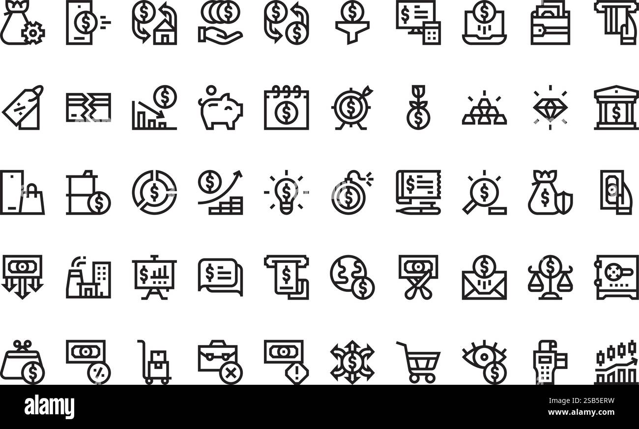 Collection d'icônes vectorielles de haute qualité avec contour modifiable. Idéal pour les projets professionnels et créatifs Illustration de Vecteur