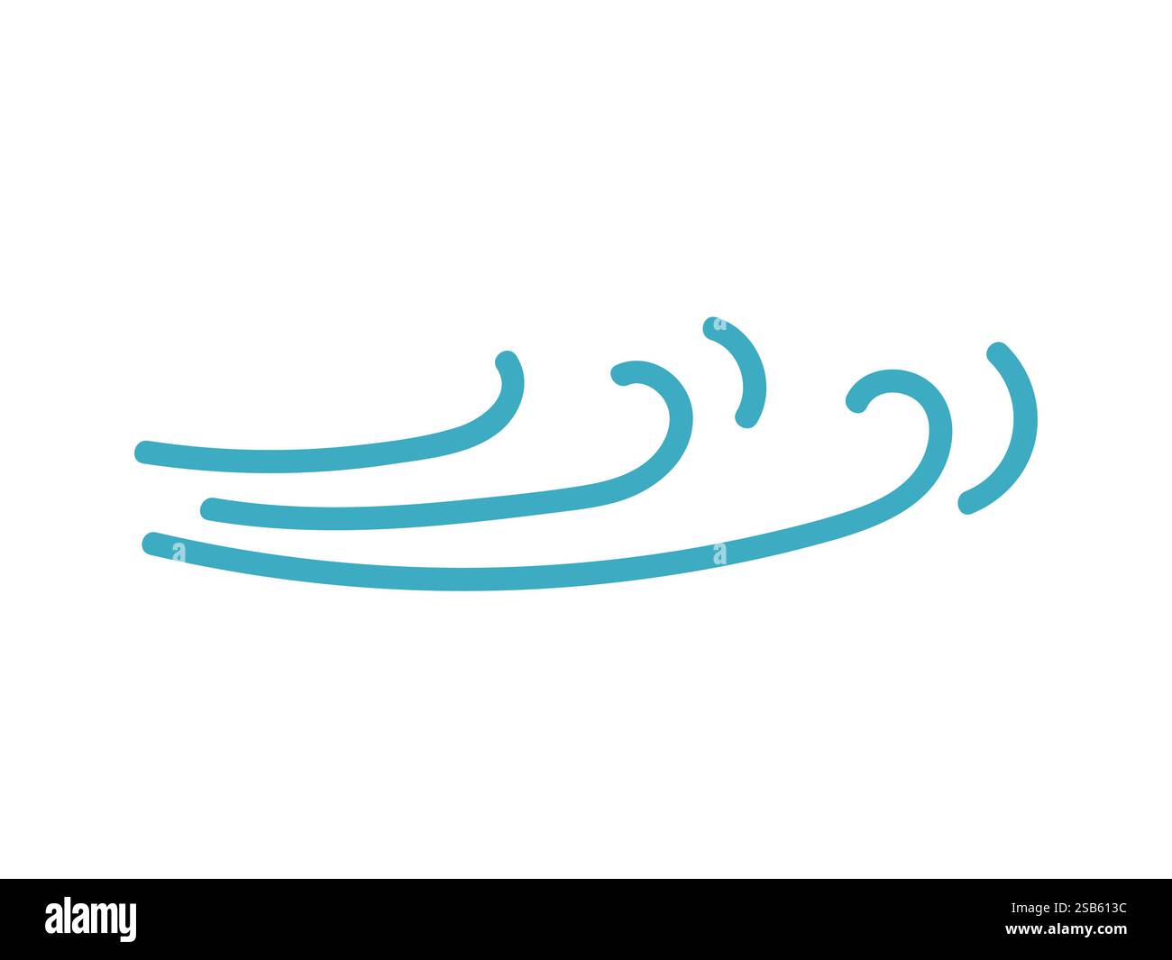 Cette illustration vectorielle met en valeur les vagues fluides dans un design lisse et continu. Les courbes douces et les lignes évoquent un sentiment de tranquillité et de mouvement Illustration de Vecteur