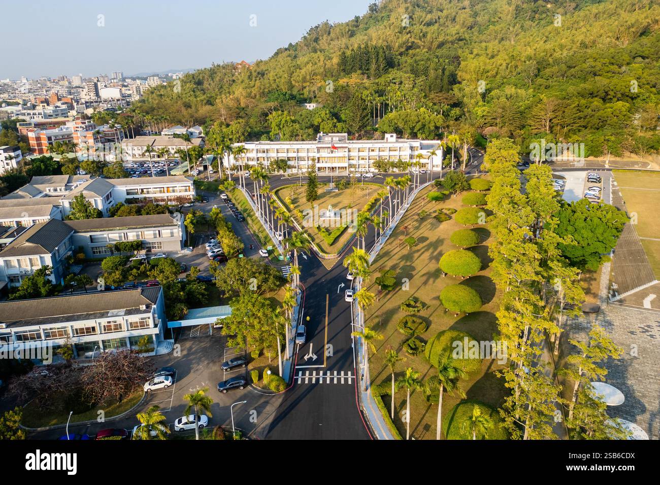 Le bâtiment du gouvernement provincial de Taïwan dans le nouveau village de Zhongxing dans le comté de Nantou, Taïwan Banque D'Images