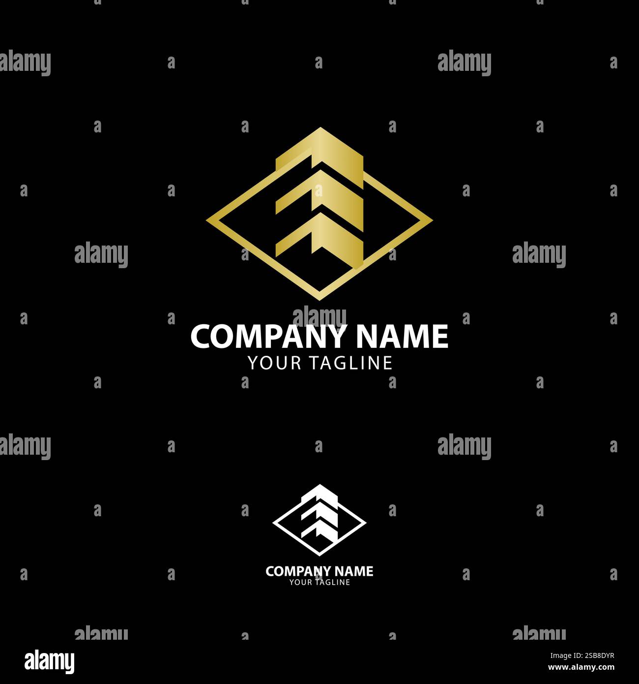 Modèle de logo de construction avec concept moderne unique Premium. SPE 10 Illustration de Vecteur