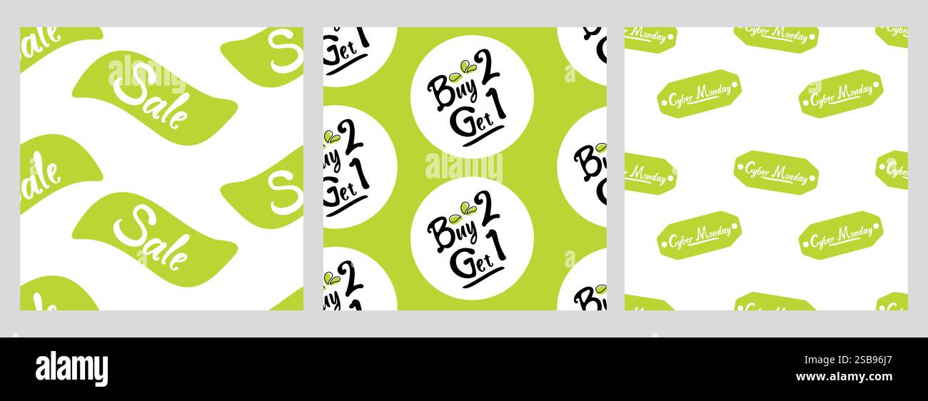 Graphiques promotionnels présentant des offres de vente et d'achat, obtenez-en un pour les campagnes de marketing de détail Illustration de Vecteur
