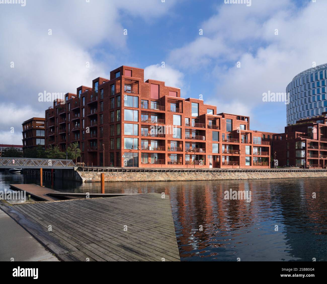 Copenhague, Danemark - Nordø logement par Henning Larsen Banque D'Images