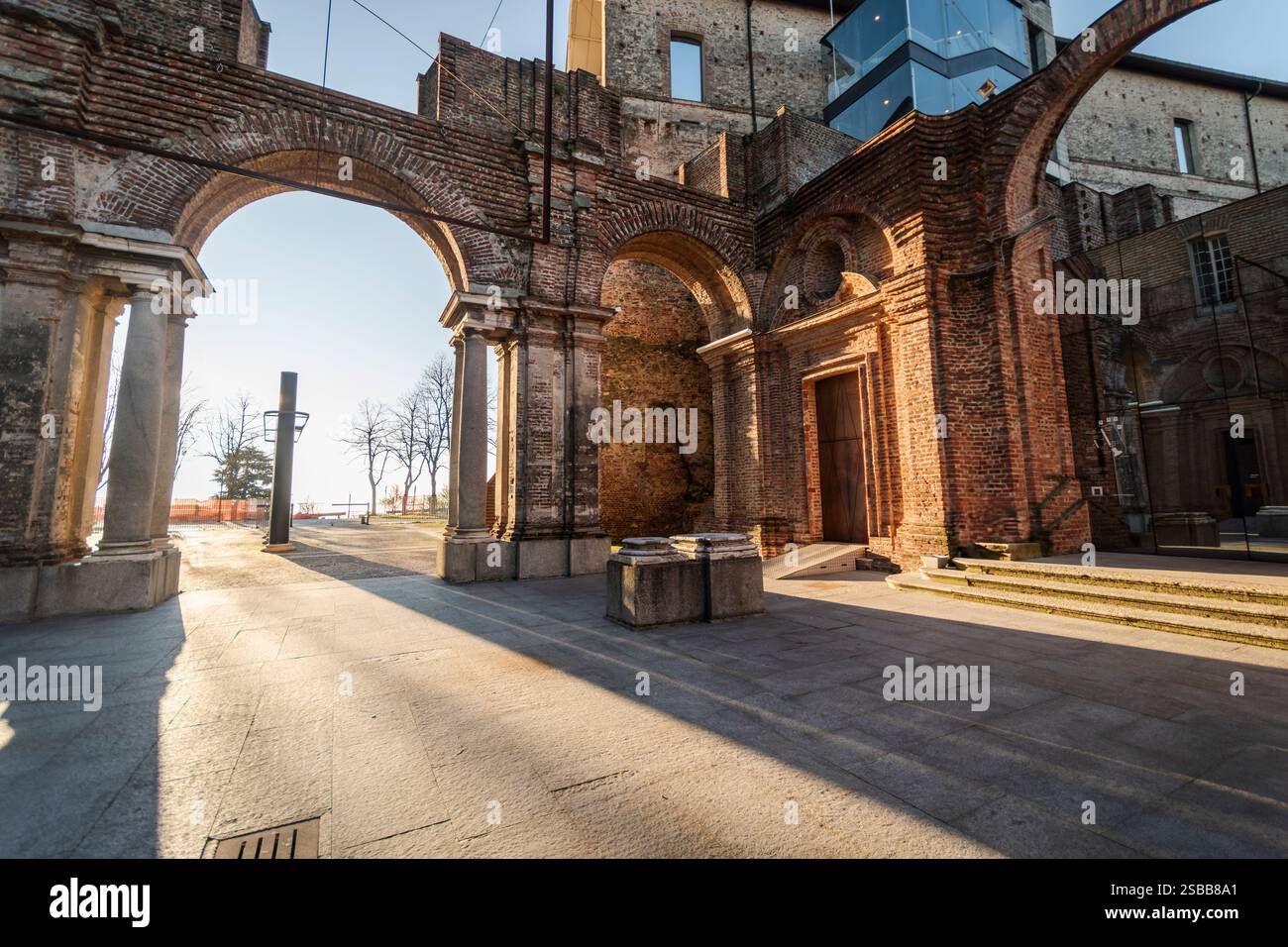 Le château de Rivoli, Nerby Torino, abrite un grand musée d'art contemporain. Banque D'Images