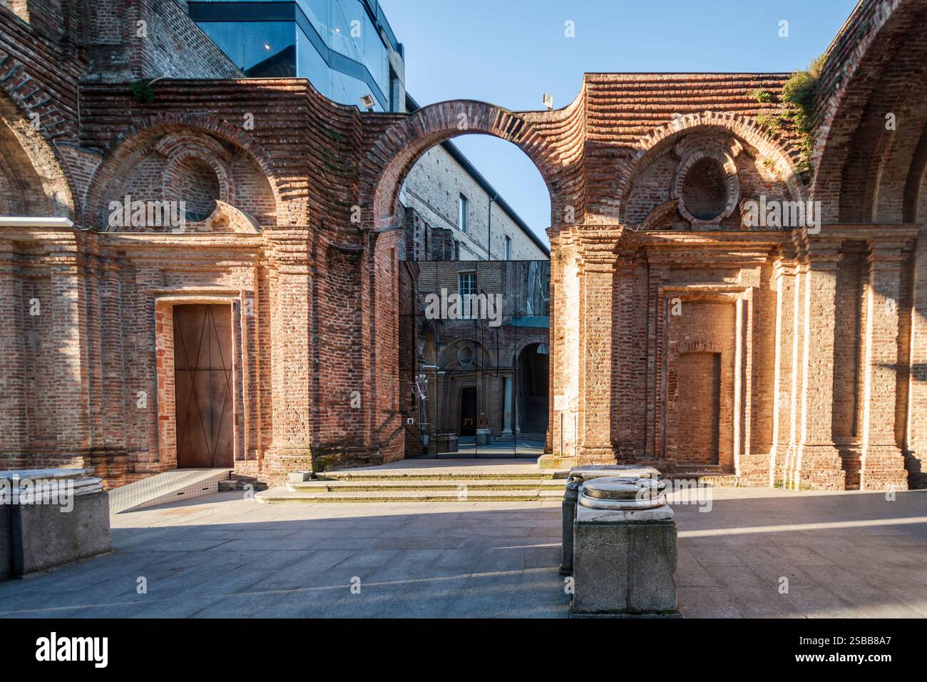 Le château de Rivoli, Nerby Torino, abrite un grand musée d'art contemporain. Banque D'Images