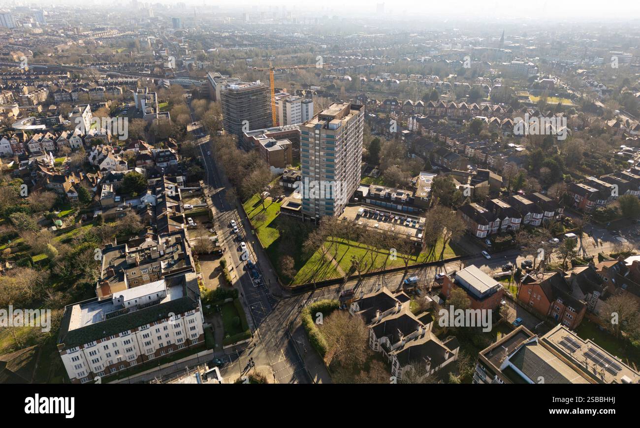 Windmill court, kilburn Shoot Up Hill, Londres Banque D'Images