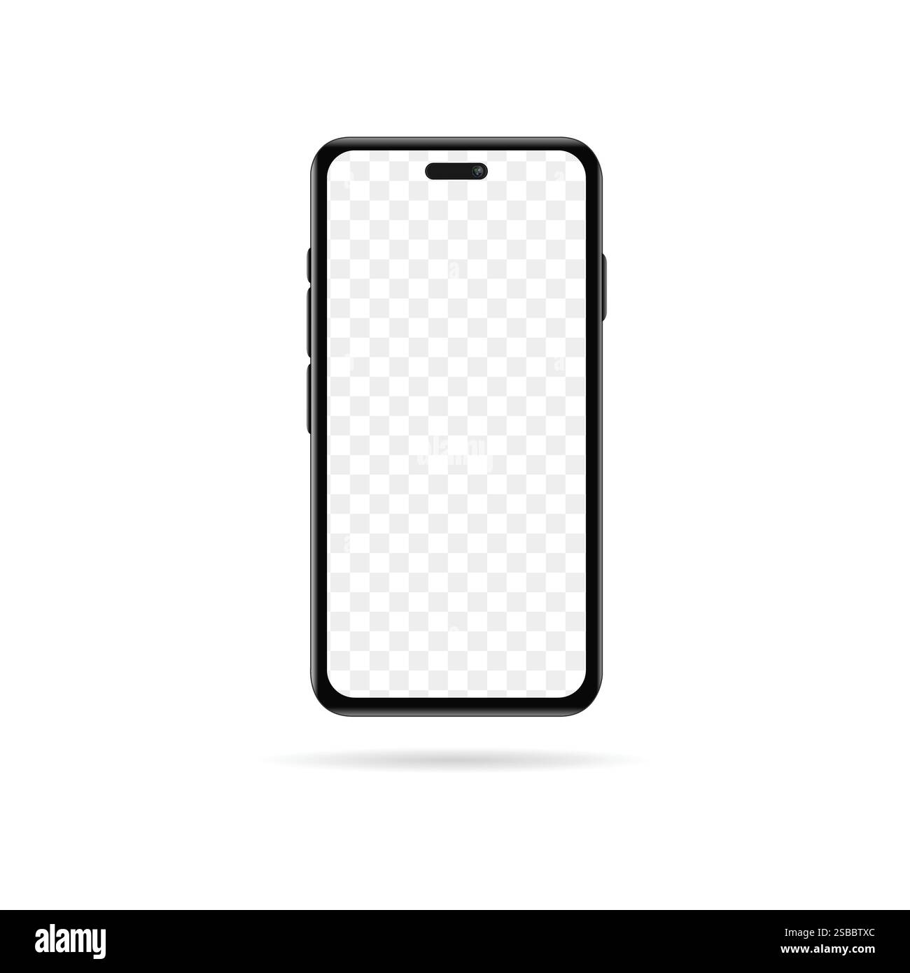 Modèle de téléphone similaire à la maquette iphone Illustration de Vecteur