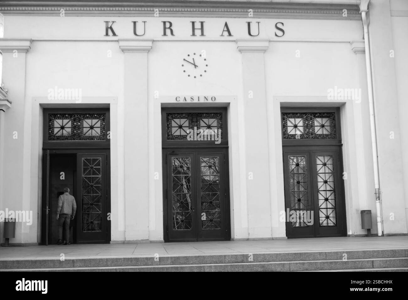 'Kurhaus' (engl. Casino) signe du casino à Baden-Baden Banque D'Images