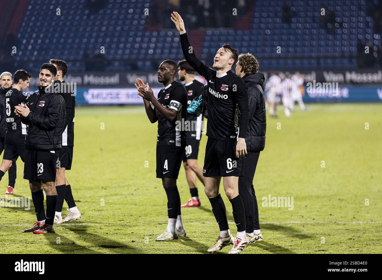 Tilburg, pays-Bas. 02 février 2025. TILBURG, 02-02-2025. Stade Koning Willem II. Eredivisie voetbal, saison, 2024/2025. Willem II - AZ. Score final 0-2. Crédit : Pro Shots/Alamy Live News Banque D'Images
