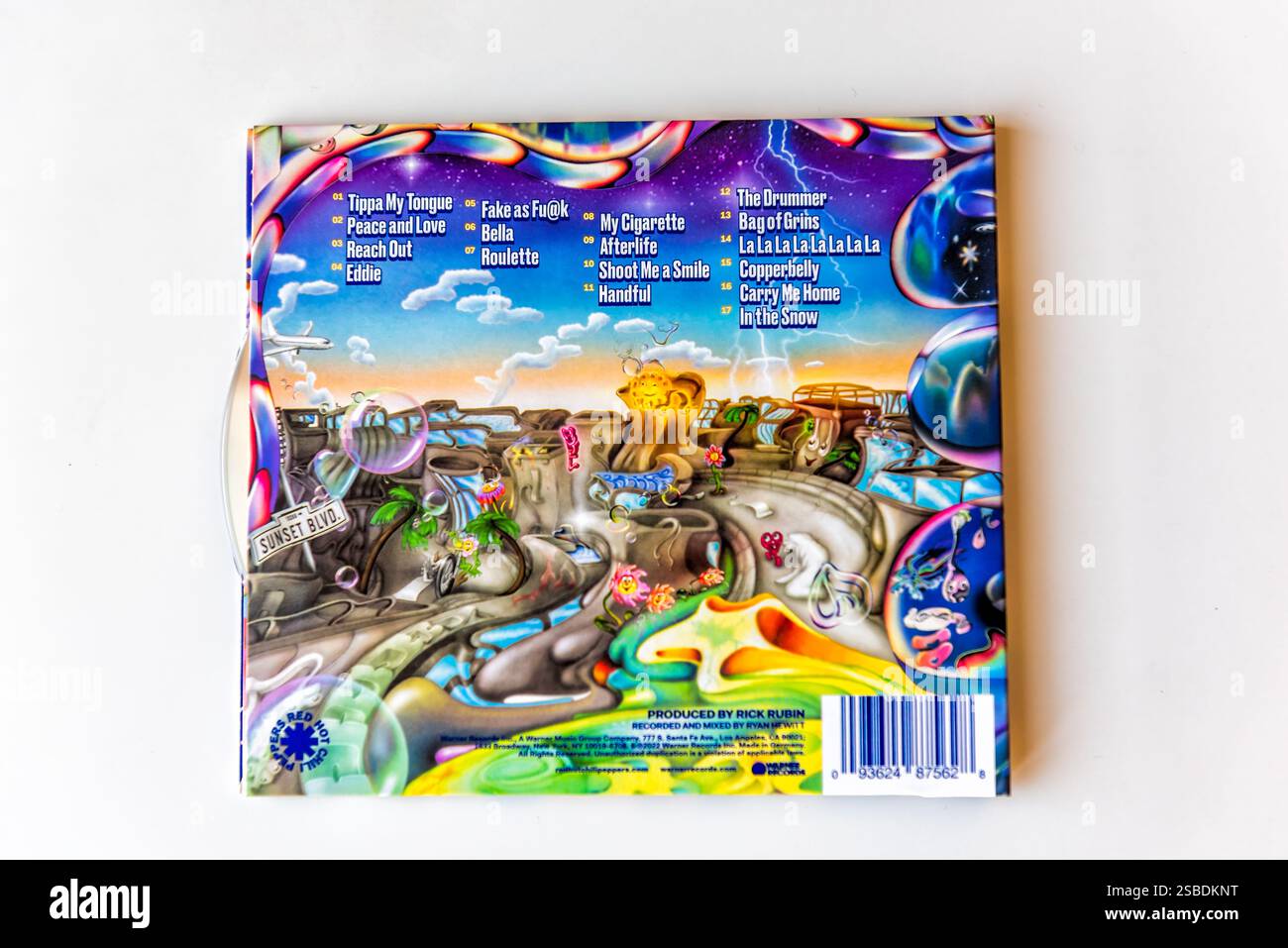 Avon, États-Unis - 31 octobre 2022 : dernier album Red Hot Chili Peppers pour l'album de musique pop rock closeup intitulé Return of the Dream Canteen Banque D'Images