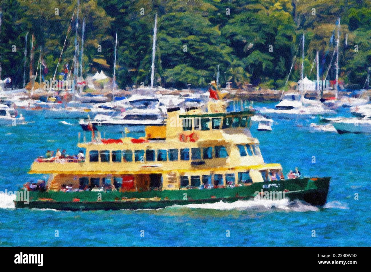 Supply, ferry du port de Sydney. Banque D'Images